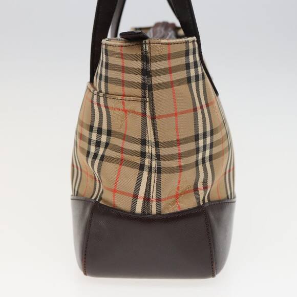Burberry Nova Check Hand Bag Canvas Beige - Picture 5 of 16